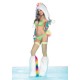 2 Pc Spandex Rainbow Tutu Bikini Set (Medium/Large,Neon Green)