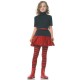 Girl Stripe Tights (Child Large,Red/White)