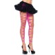 Footless Shredded Tights (One Size,Neon Pink)