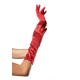Elbow Length Satin Gloves (One Size,Black)