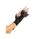 Lace Gauntlet Arm Warmers (One Size,Black)
