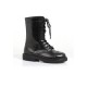 1 Inch Ankle Women's Combat Boot With Laces. (10,Black)