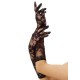 Elbow Length Lace Gloves (One Size,Black)
