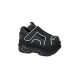 Men's/Unisex 3 Inch Platform Cyber Shoes (4,Black Leather)